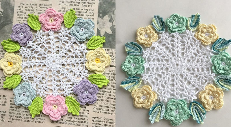 ハンドメイド作家、いずみさんの手編みコースター・ドイリーのご紹介