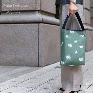 ミナペルホネン(mina perhonen)×倉敷帆布 ボルドー【Flying tote 】