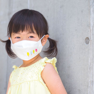 コットンリネンと冷感ガーゼ 子どもの夏マスク